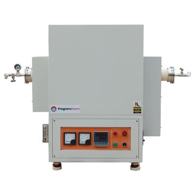 1700°C Forno a tubi ad alta temperatura con tubo di alluminio e flange a vuoto OD80mm