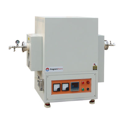 1700°C Forno a tubi ad alta temperatura con tubo di alluminio e flange a vuoto OD80mm