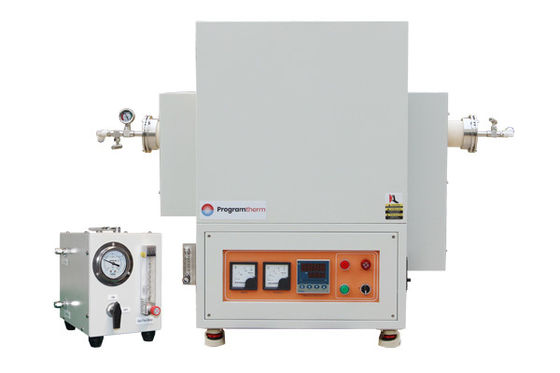 Forno a tubo rotante a zona singola 1700C con flange e tubo di alluminio da 80 mm - PTR D80/300/17